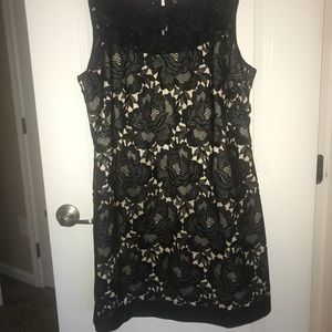 White House Black Market black sleeveless dress.